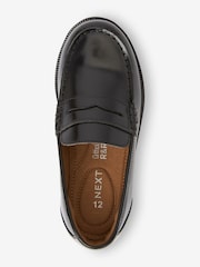 Black Leather Loafers - Image 4 of 4