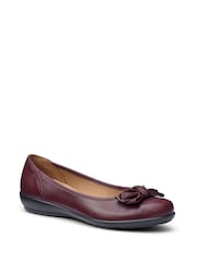 Hotter Red Wide Fit Jewel Slip-On Ballets Shoes - Image 2 of 4