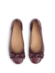 Hotter Red Wide Fit Jewel Slip-On Ballets Shoes - Image 4 of 4