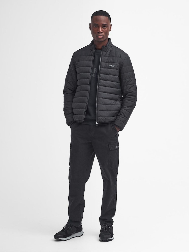 Barbour® International Ledley Quilted Puffer Black Jacket - Image 2 of 6