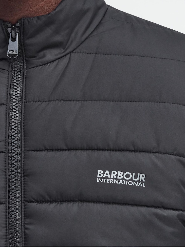 Barbour® International Ledley Quilted Puffer Black Jacket - Image 6 of 6