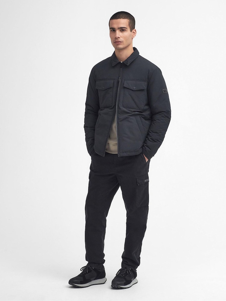 Barbour® International Distill Quilted Black Jacket - Image 2 of 7