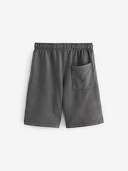 Grey Relaxed Washed Jersey Shorts (3-16yrs) - Image 2 of 4