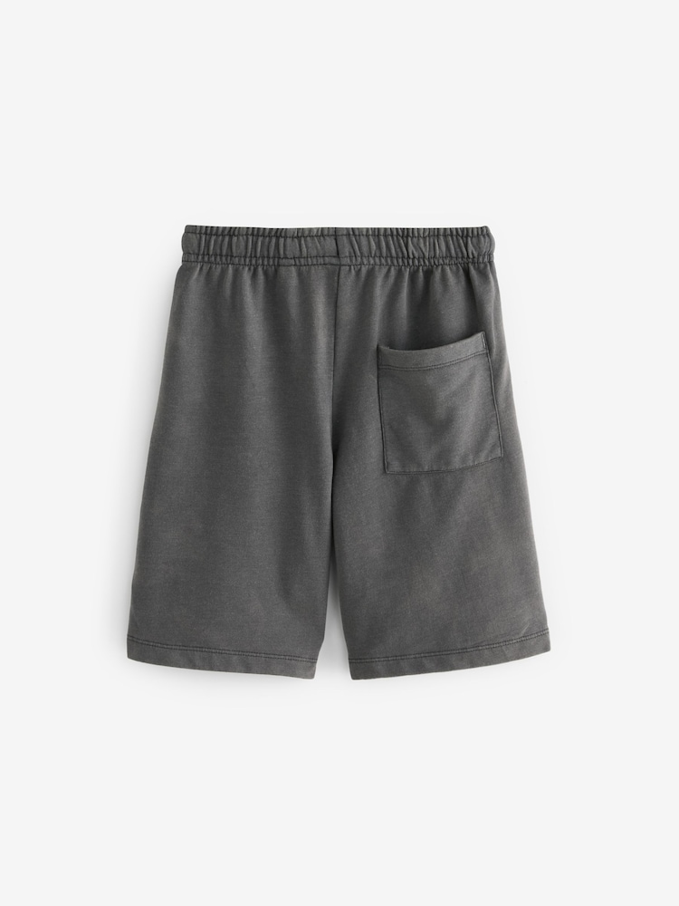 Grey Relaxed Washed Jersey Shorts (3-16yrs) - Image 2 of 4