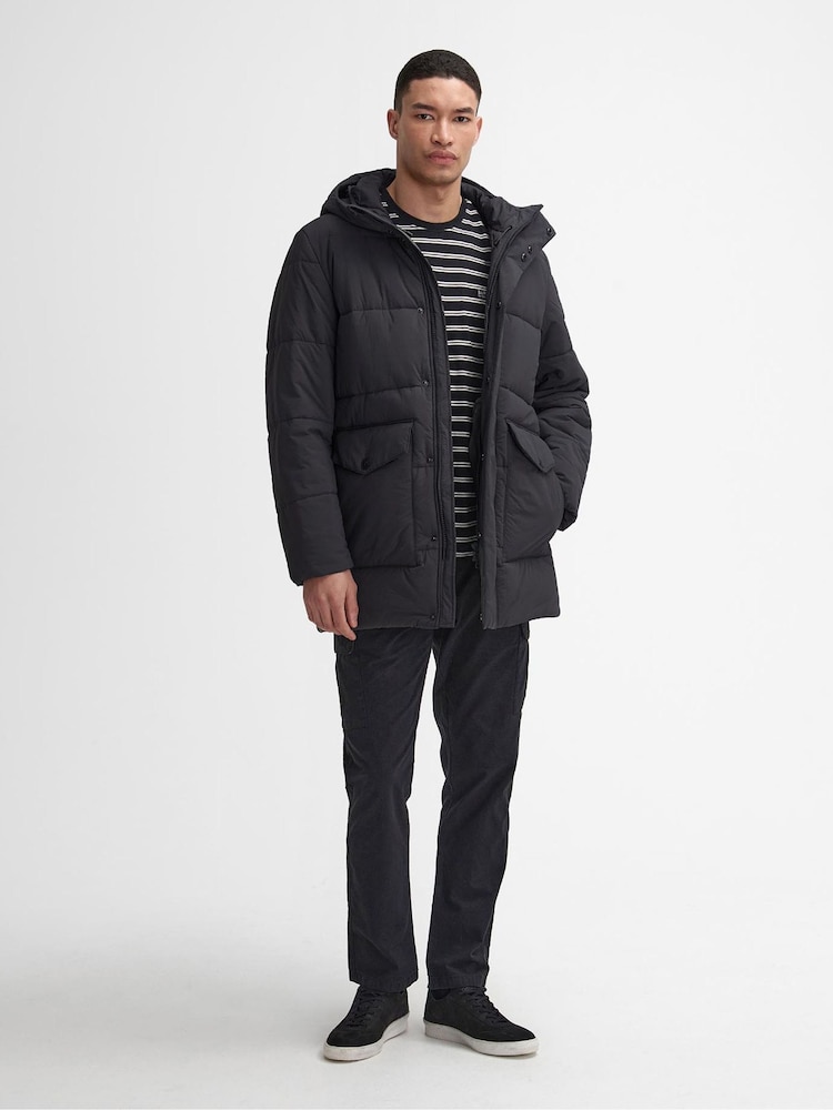 Barbour® International Sutley Baffle Quilted Black Jacket - Image 2 of 6