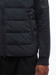 Barbour® International Dark Grey Stanley Hooded Quilted Jersey Sleeve Jacket - Image 5 of 6
