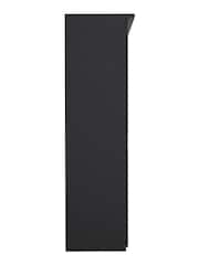 Wiemann Peyton Graphite Glass and Mirror Semi Fitted Triple Wardrobe - Image 3 of 5