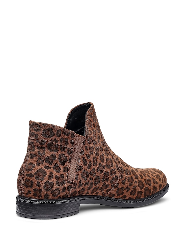 Hotter Animal Wide Fit Ludlow Zip Ankle Boots - Image 4 of 4 Hotter Animal Wide Fit Ludlow Zip Ankle Boots - Image 4 of 4