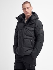 Barbour® International Olive Green Haze Hooded Puffer Jacket - Image 1 of 9