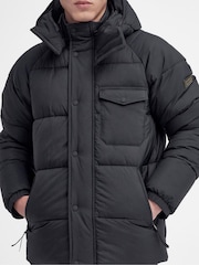 Barbour® International Olive Green Haze Hooded Puffer Jacket - Image 5 of 9