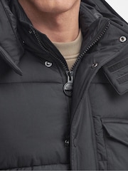 Barbour® International Olive Green Haze Hooded Puffer Jacket - Image 6 of 9