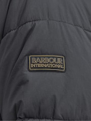 Barbour® International Olive Green Haze Hooded Puffer Jacket - Image 8 of 9