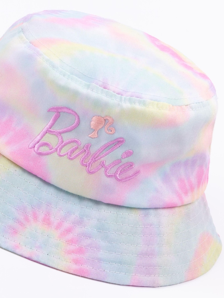 Vanilla Underground Pink Girls Tie-Dye Barbie Bucket Hat - Image 8 of 8