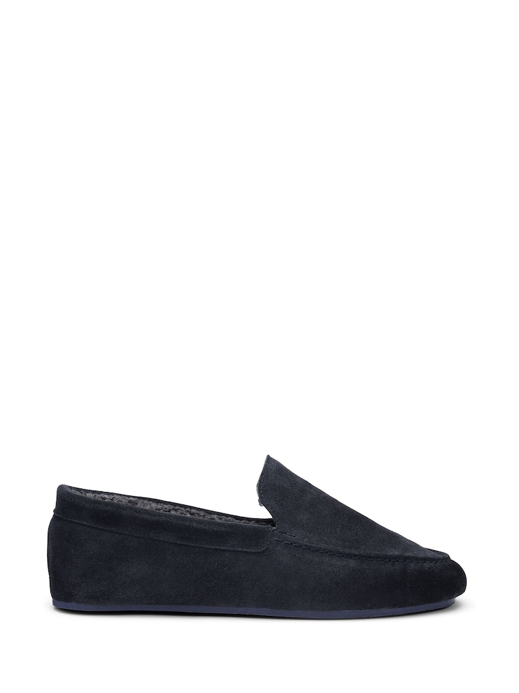 Hotter Blue Standard Fit Recharge Slip-On Slippers - Image 1 of 4 Hotter Blue Standard Fit Recharge Slip-On Slippers - Image 1 of 4