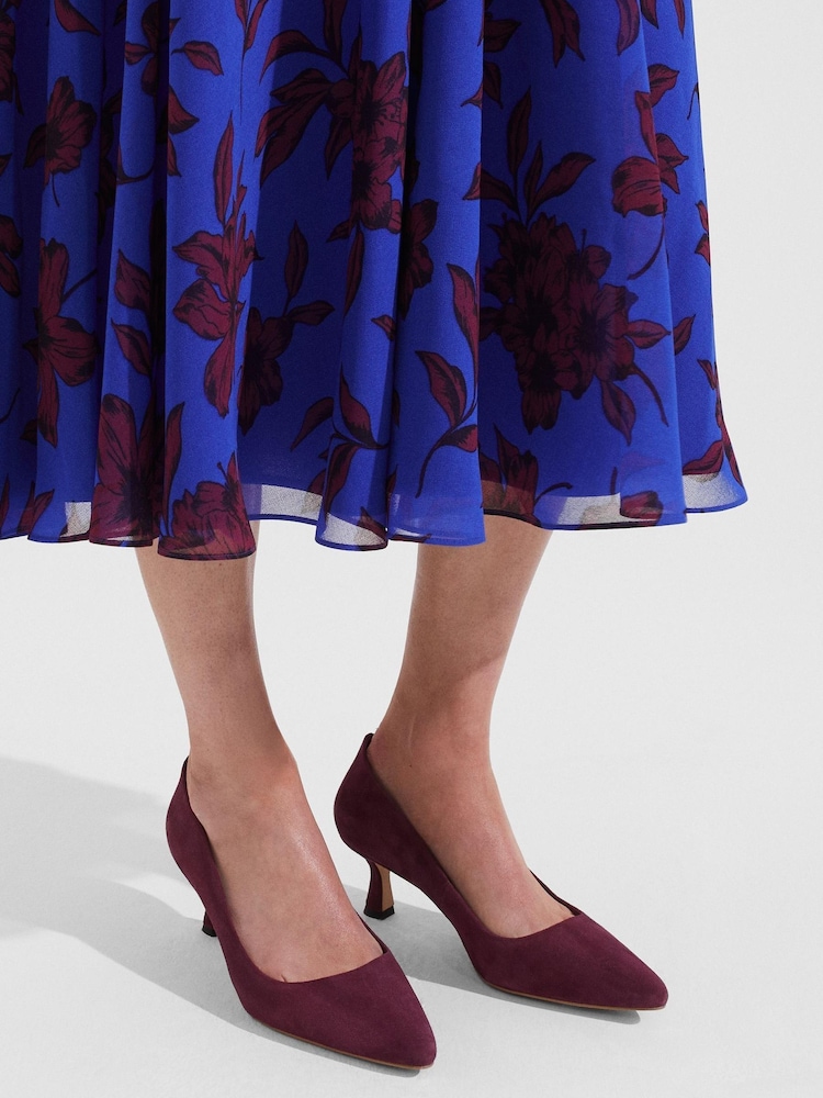 Hobbs Purple Esther Court Shoes - Image 4 of 4