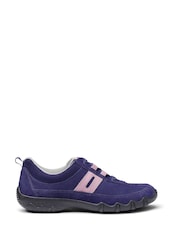 Hotter Purple Wide Fit Leanne II Lace-Up Active Trainers - Image 1 of 4