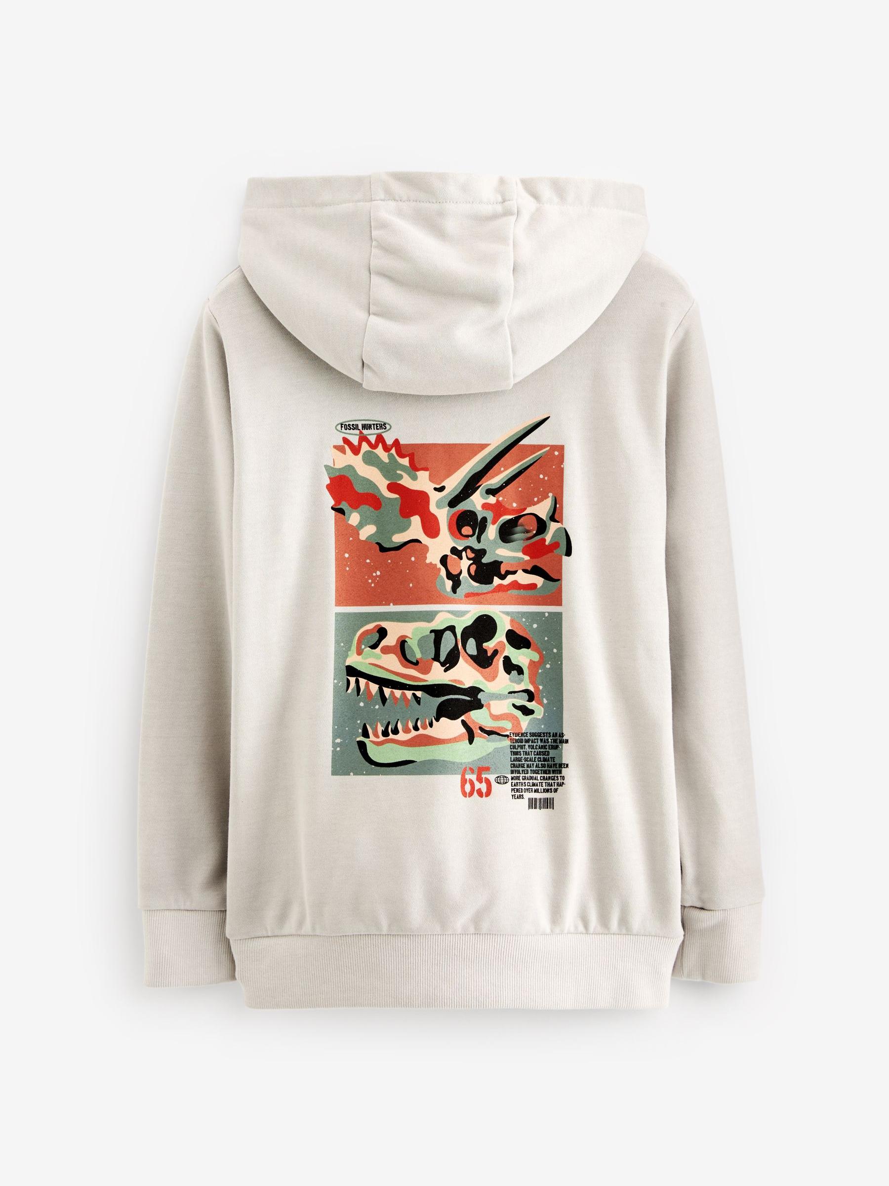 Dinosaur print hoodie store