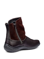 Hotter Chocolate Brown Wide Fit Wide Fit Whisper Zip Ankle Boots - Image 3 of 4