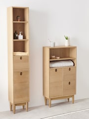 MADE.COM Oak Penn Tall Boy Chest of Drawers - Image 1 of 4