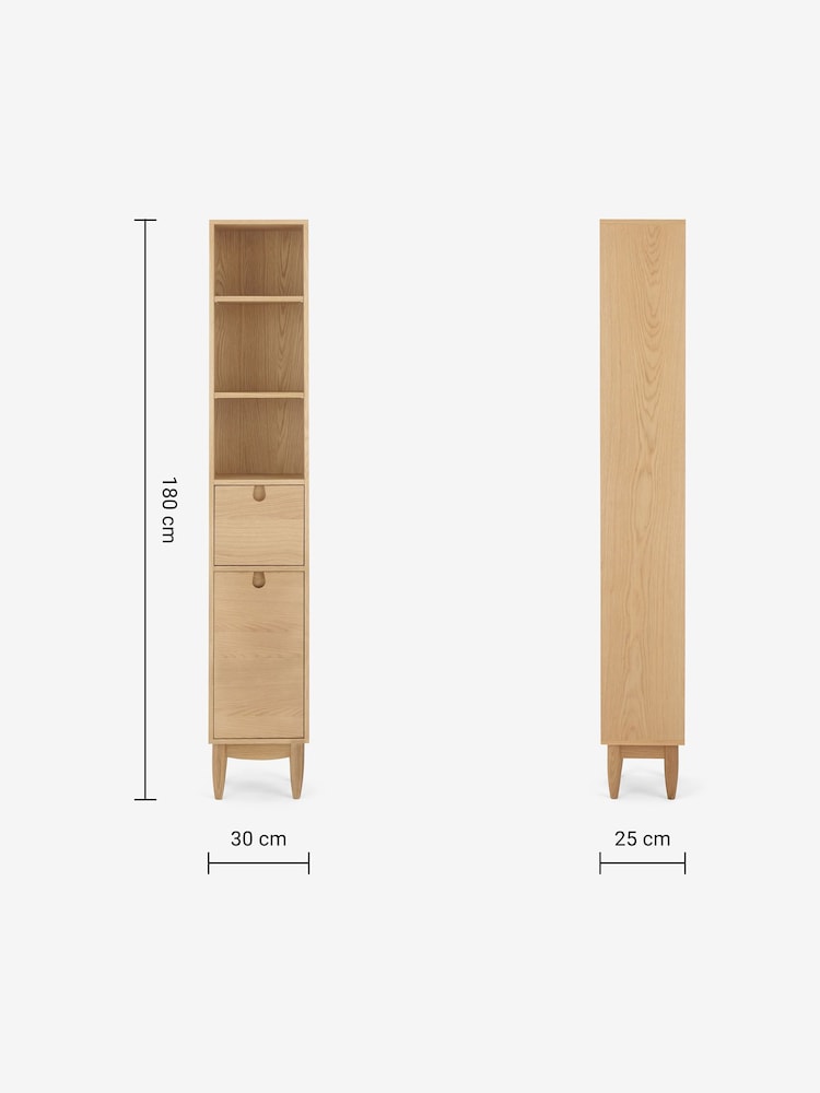 MADE.COM Oak Penn Tall Boy Chest of Drawers - Image 4 of 4