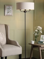 Laura Ashley Black Sorrento Floor Lamp - Image 1 of 4