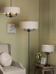 Laura Ashley Black Sorrento Floor Lamp - Image 3 of 4