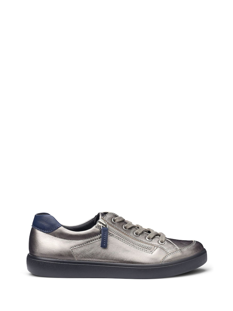 Metallic - Hotter Chase II Turnschuhe mit Schnürung und Reißverschluss - Bild 1 von 4 Metallic - Hotter Chase II Turnschuhe mit Schnürung und Reißverschluss - Bild 1 von 4