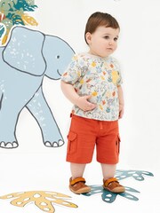 JoJo Maman Bébé Natural Kids' Rainforest Print T-Shirt - Image 2 of 3