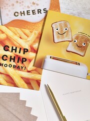 6 Pack Yellow Fun Occasion Cards - Image 3 of 5