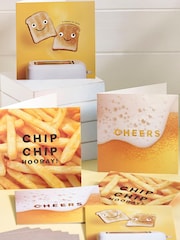 6 Pack Yellow Fun Occasion Cards - Image 5 of 5