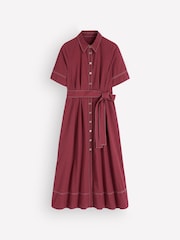 Boden Brown Sarah Cotton Midi Shirt Dress - Image 4 of 4