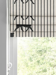 Emily Bond Coal Black 100% Cotton Marley Made to Measure Roman Blinds - Image 2 of 5