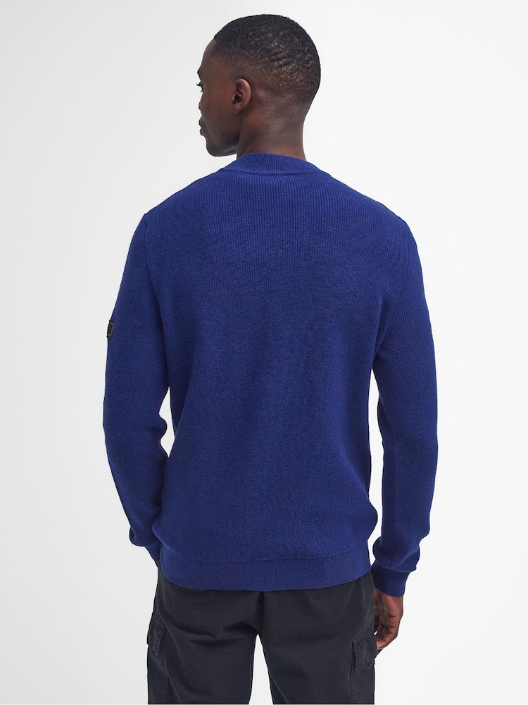 Barbour® International Crawley Wool Mix Knitted Jumper - Image 2 of 7