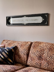 Rockett St George Black Text Mirror - Image 1 of 4