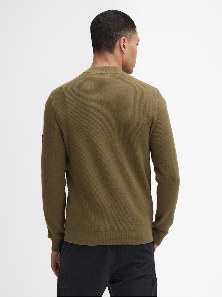 Barbour® International Crawley Wool Mix Knitted Jumper - Image 2 of 6 Barbour® International Crawley Wool Mix Knitted Jumper - Image 2 of 6