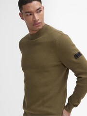 Barbour® International Crawley Wool Mix Knitted Jumper - Image 4 of 6