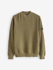 Barbour® International Crawley Wool Mix Knitted Jumper - Image 5 of 6