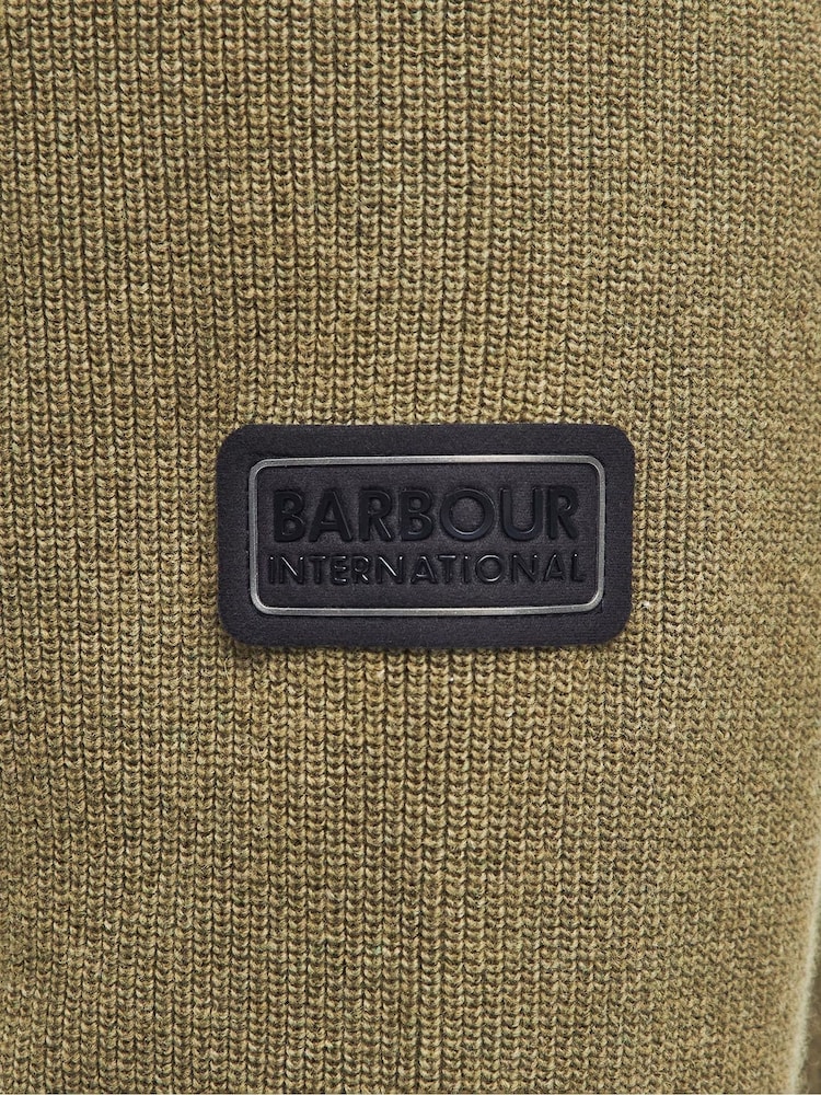 Barbour® International Crawley Wool Mix Knitted Jumper - Image 6 of 6