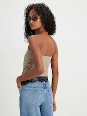 River Island Brown Sleeveless Lace Trim Bandeau Top - Image 2 of 4