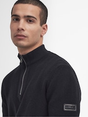 Barbour® International Crawley Wool Mix Funnel Quarter Zip Jumper - Image 4 of 5