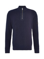 Barbour® International Crawley Wool Mix Funnel Quarter Zip Jumper - Image 5 of 6