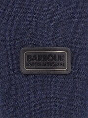 Barbour® International Crawley Wool Mix Funnel Quarter Zip Jumper - Image 6 of 6