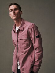 Barbour® International Pink Maze Peached Overshirt - Image 1 of 8