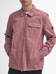 Barbour® International Pink Maze Peached Overshirt - Image 5 of 8