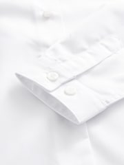 White Regular Fit 2 Pack Long Sleeve Formal School Shirts (3-18yrs) - Image 7 of 8