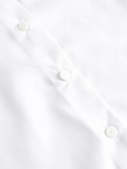 White Regular Fit 2 Pack Long Sleeve Formal School Shirts (3-18yrs) - Image 8 of 8