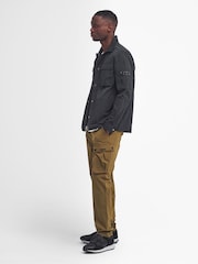 Barbour® International Olive Green Scots Nylon Overshirt - Image 2 of 7