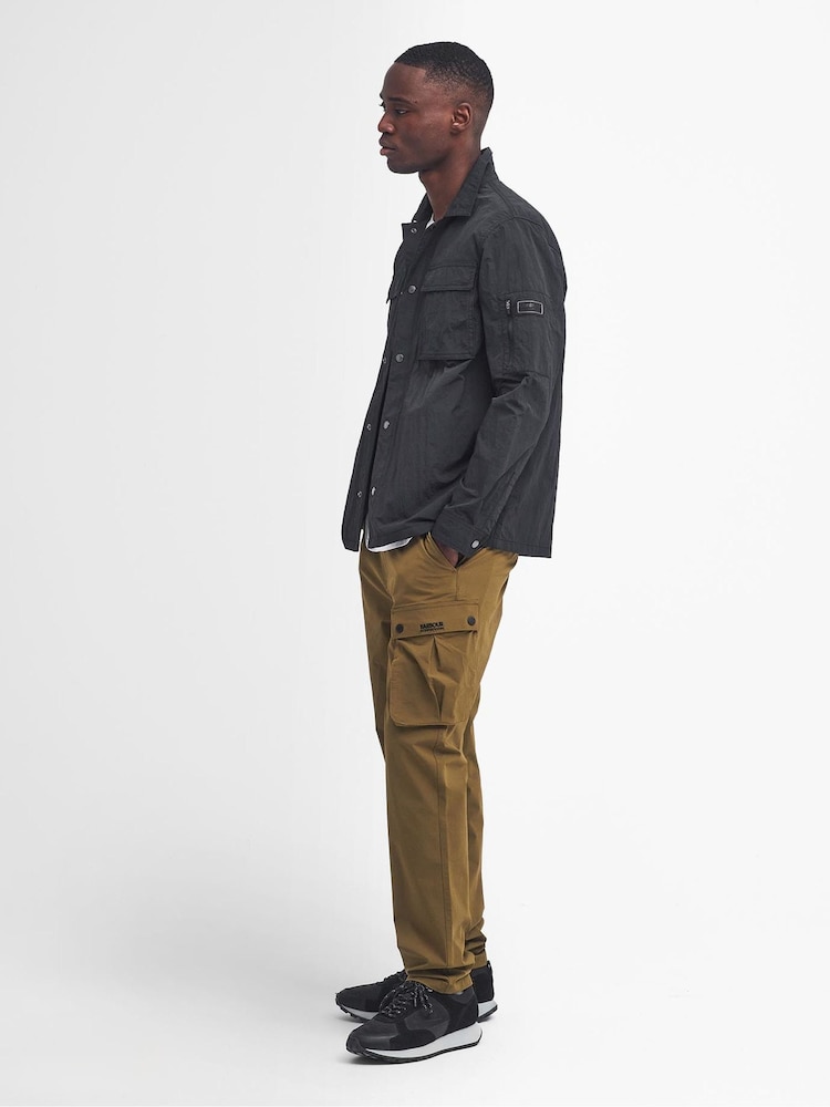 Barbour® International Olive Green Scots Nylon Overshirt - Image 2 of 7