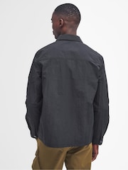 Barbour® International Olive Green Scots Nylon Overshirt - Image 3 of 7