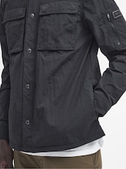 Barbour® International Olive Green Scots Nylon Overshirt - Image 5 of 7
